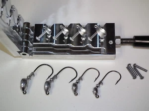 Freshwater Standup -6 jig mold 1/4, 3/8, 1/2, 3/4oz 32786 Weedless - Picture 1 of 8