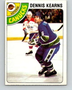 1978-79 O-Pee-Chee #191 Dennis Kearns  Vancouver Canucks V23579