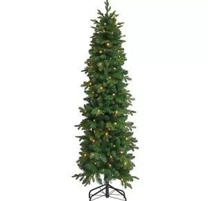 6ft 1.8m Canterbury Green Fir Prelit Artificial Christmas Tree Ex Display Boxed - Picture 1 of 5