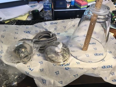 Feiss Baskin 1 Light Pendant Polished Nickel P1347PN - Image 1 of 4