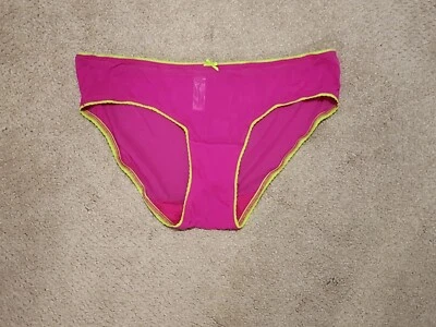 Fruit Of The Loom Vintage Pink Sheer Bikini Underwear Women's Size 6 Medium - Image 1 of 4