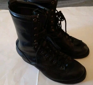 Vintage Wesco Boots Men's Size 11D Black Custom Jobmasters Highliner Made In USA - Picture 1 of 22