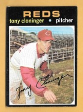 1971 Topps Tony Cloninger #218 Cincinnati Reds EX