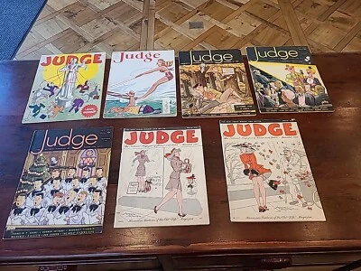 Judge Magazine Lot of 7 Issues 1935 - 1947 - Image 1 of 2