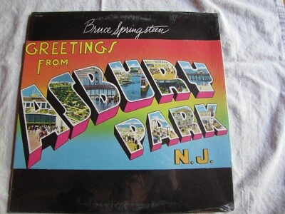 Sealed Mint orig Bruce Springsteen Greetings From Asbury Park diecut no bar code - Image 1 of 3
