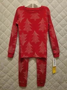 New With Tag Carter's 2-Piece Red Christmas Tree Print Pajamas Size 6 - Picture 1 of 5