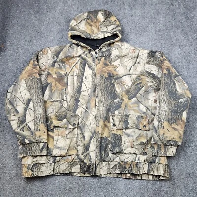 Chaqueta Outfitters Ridge para Hombres 3XL Camuflaje Edredón Forrado Realtree Madera Dura Bombardero Foto 1 de 4