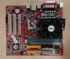 Placa Base + CPU AMD 2800+. MSI K8MM3 Socket 754 FSB800 DDR400 SATA VGA LAN - Imagen 1 de 1