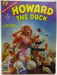 Arte de portada de John Pound de Howard el Pato volumen 1 número 6 julio 1980 Marvel Comics - Imagen 1 de 5