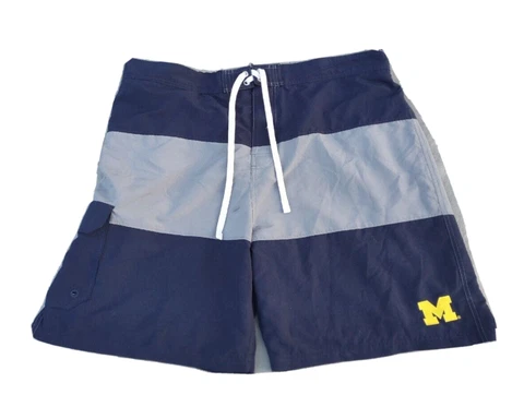 University of Michigan Swim Trunks Pro Edge Swimsuit Mens 2XL 44/46 Wolverines Cover