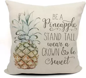 Mancheng-Zi Ananas Kissenbezüge 18X18, Ananas Dekor, inspirierende Geschenke für - Bild 1 von 12