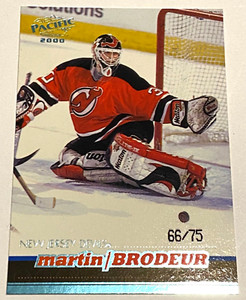 1999-00 Pacific Martin Brodeur #235 Ice Blue 66/75 New Jersey Devils HOF
