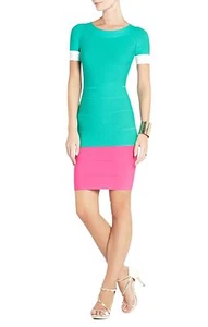 NEW BCBGMAXAZRIA KISHA POWER DRESS LBL6V794/B387A SIZE XXS - Picture 1 of 2