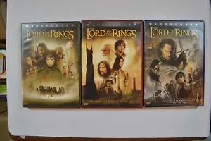 Lord of the Rings 6 DVD LOT Widescreen Fellowship, Two Towers, Return King - Picture 1 of 10