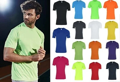 MEN'S Smooth PERFORMANCE T-SHIRT 100% Polyester Tee AWDIs Just Cool