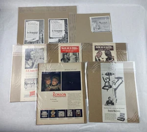 Lot of 8 Cigarettes and Accessories Vintage Collectible Ads Spinet Kanopus Bond - Picture 1 of 4