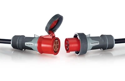 3 PHASE 32A EXTENSION LEAD 5 PIN IP44 HEAVY DUTY H07RN-F RUBBER CABLE - Image 1 of 3