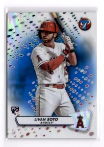 2023 Topps Pristine LIVAN SOTO RC /75 BLUE Refractor LOS ANGELES ANGELS #206 - Picture 1 of 2