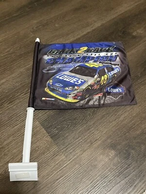 Jimmie Johnson #48 Lowes Nascar 汽车旗 2007 WinCraft Nextel 杯系列Hendrick — 第 1/4 张图片