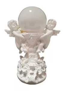 ANGELS HOLDING LIGHT FIGURINE WITH SOLAR LIGHT - Picture 1 of 5
