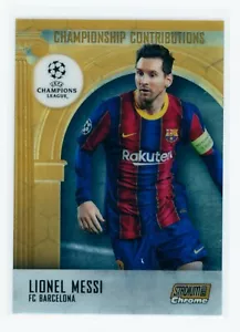 2020-21 Lionel Messi Topps Stadium Club Chrome Gold Refractor FC Barcelona 12/50 - Picture 1 of 3