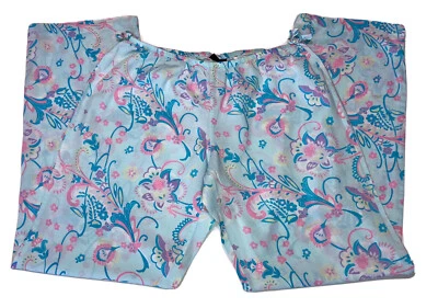 Женские разноцветные брюки для отдыха Joe Boxer размер S с цветочным рисунком - Изображение 1 из 4