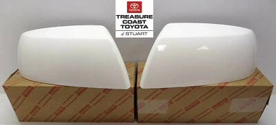 NOVO FABRICANTE DE EQUIPAMENTO ORIGINAL TOYOTA TUNDRA & SEQUOIA CAPAS DE ESPELHO 040 SUPER BRANCO QUANTIDADE 2 - Imagem 1 de 3