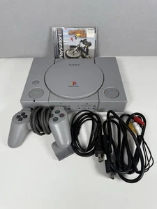Sony PlayStation 1 Scph-7501 PS1 Console System Motocross Mania Tested and Works - Picture 1 of 12