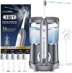 Electric Toothbrush with Water Flosser, 3in1 Sonic Brush, 5 Pressure Tank Dental - Picture 1 of 12