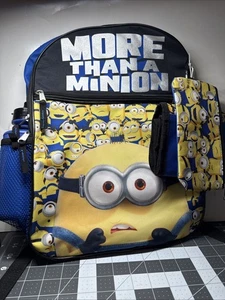 Minion Backpack 5 Piece Set with Lunch Bag Universal School Sport New - Picture 1 of 5