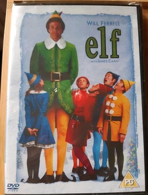 ELF (DVD , 2004) Will Ferrell James Caan Cert PG, Region 2 BRAND NEW SEALED - Image 1 of 3