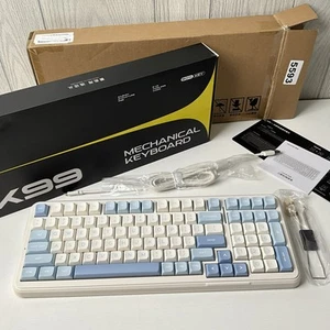 MCHOSE K99 98% BT/2.4Ghz ICY CREAMSICLE SWITCH Keyboard - SKY BLUE - Picture 1 of 12