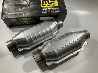 (2)Magnaflow 99006HM双定制排气2-1/2英寸催化转换器通用 — 第 1/4 张图片