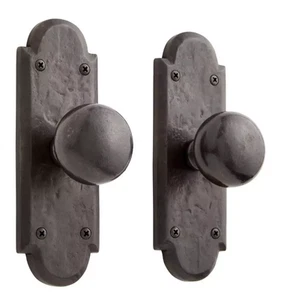 New Dark Bronze finish Marwick Ornate Solid Bronze Knob Set - Privacy, Passage - Picture 1 of 1
