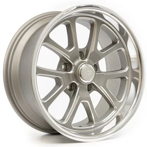 18x8 Resto R101 Laguna Texture Gunmetal Milled Wheel 5x4.75 (1mm) - Picture 1 of 5