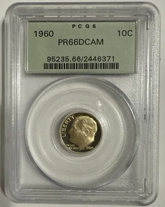 1966 10C SMS Roosevelt Dime PCGS SP66 - Bild 1 von 4