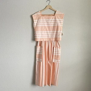 Vintage Lanz Origionals Dress Set XS / Small Deadstock 1960s 1970's Sundress - Picture 1 of 9