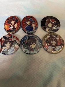 Uma Musume Jentildonna Pin Badges Set 6 - Collectible Display Pins For Fans - Picture 1 of 4