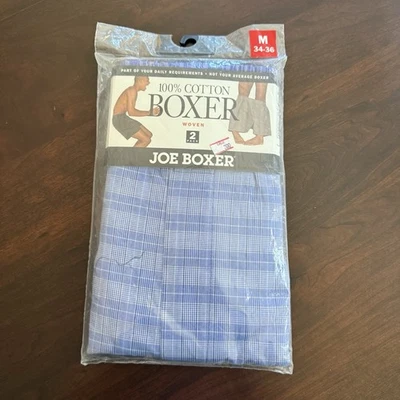 2 New Joe Boxer Mens Vintage Boxer Shorts Size Medium 2002 - Image 1 of 4