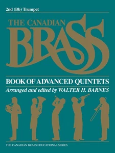 Canadian Brass Book of Advanced Quintets Bb Trumpet 2 Part Classical Sheet Music - Picture 1 of 1