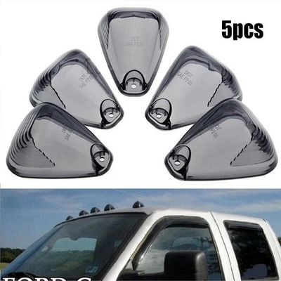 Marker Light Cover Smoke Cab Useful 5pcs For Ford F-250 F-350 Super Duty - Image 1 of 4