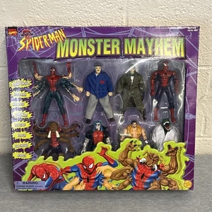 1998 TOY BIZ The Amazing SPIDER-MAN MONSTER MAYHEM 8 Figure Sealed Set RARE! - Bild 1 von 16