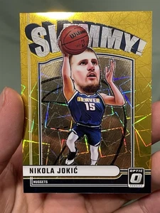 2024-25 Panini Donruss Optic Nikola Jokic #8 Gold Velocity Prizm Slammy! /10 SSP - Imagen 1 de 9
