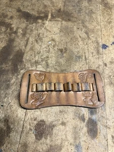 Vintage Leder echt Rindsleder Munition Rundholster Träger Jagd Germany - Bild 1 von 10