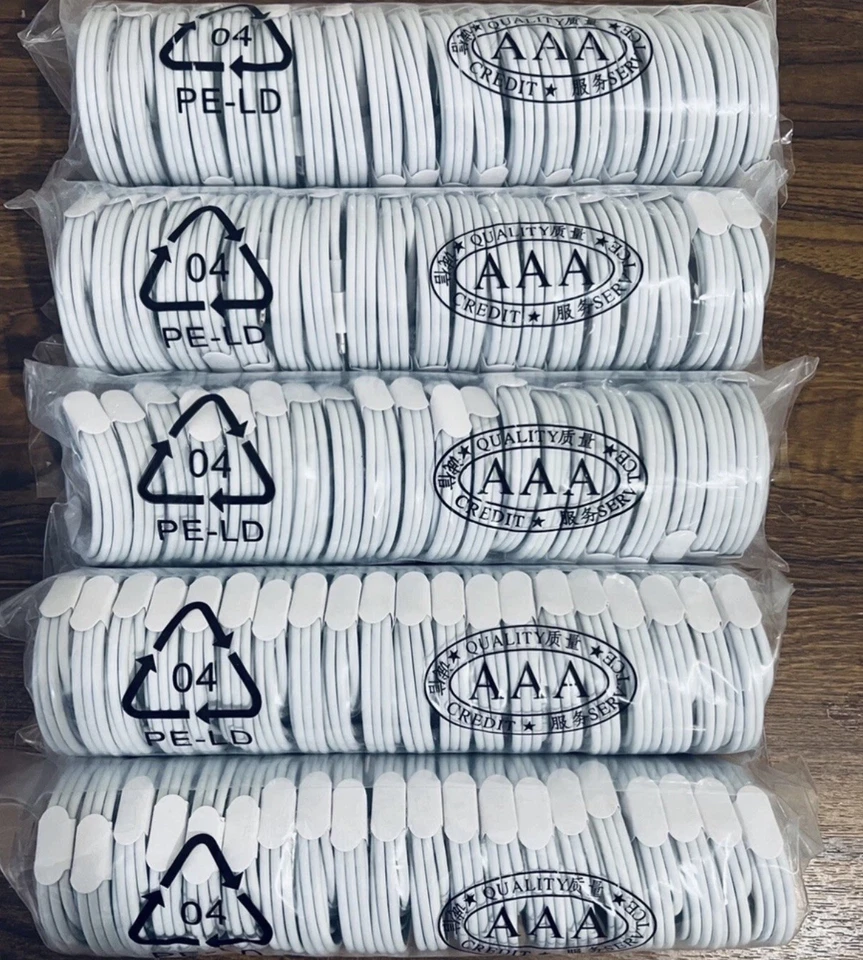 ⭐️100 Pack Charger Data Cables For Iphone WHOLESALE TRADE PRICES - Image 1 of 1