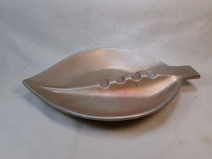 Vintage Cast Aluminum Leaf Shaped Ashtray - Picture 1 of 3