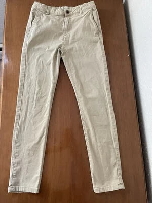 Pantalones ZARA Niños Niños Caqui/Chino Ajustables Beige - Talla 10 Colección Básica Foto 1 de 4