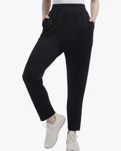 Pantaloni donna Danskin Luxe retrò jogger rayon neri 2 tasche vita nuovi con etichette, grandi - Foto 1 di 7