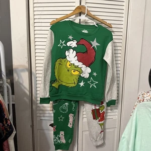 Nuevo con etiquetas Conjunto de 2 piezas de algodón The Grinch sudadera pantalones deportivos y cuello redondo XL rojo - Imagen 1 de 12
