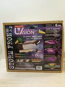 Flambeau Outdoors Storm Front 2 UVision Duck Decoys MALLARD Floaters 6-Pack - Picture 1 of 4
